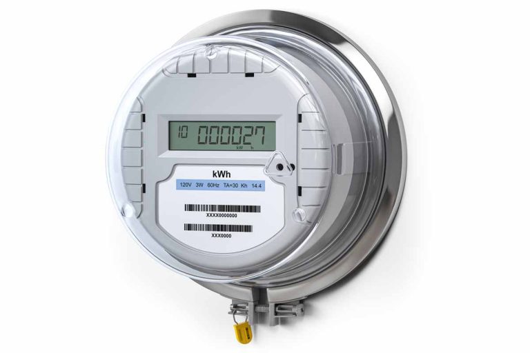 Digital-Electric-Meter-With-Lcd-Screen-Isolated-On-Are-Smart-Meters-Compatible-With-Solar-Panels?